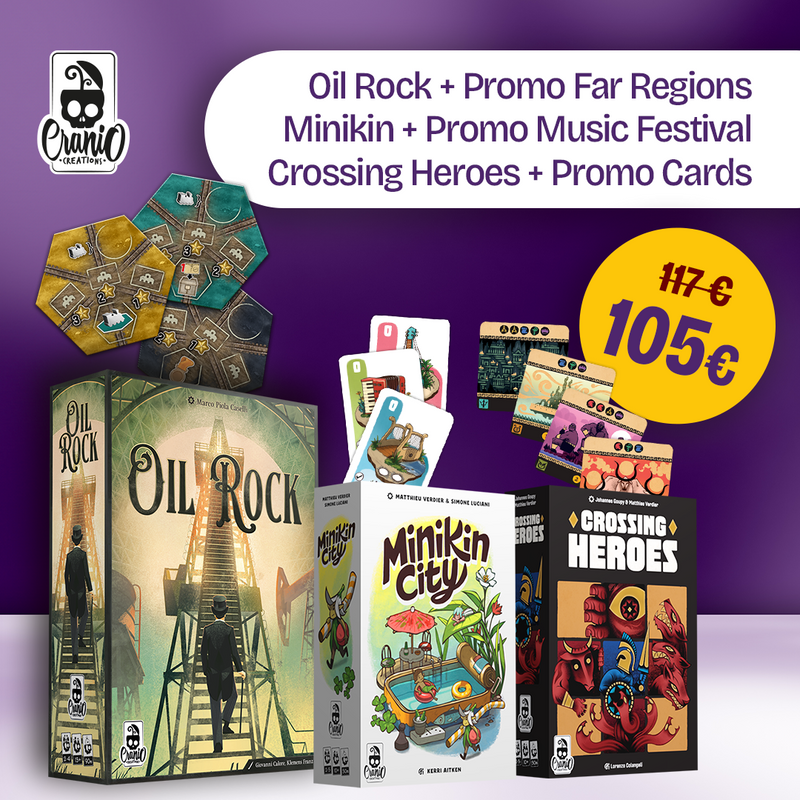 Bundle - Oil Rock + Minikin City + Crossing Heroes